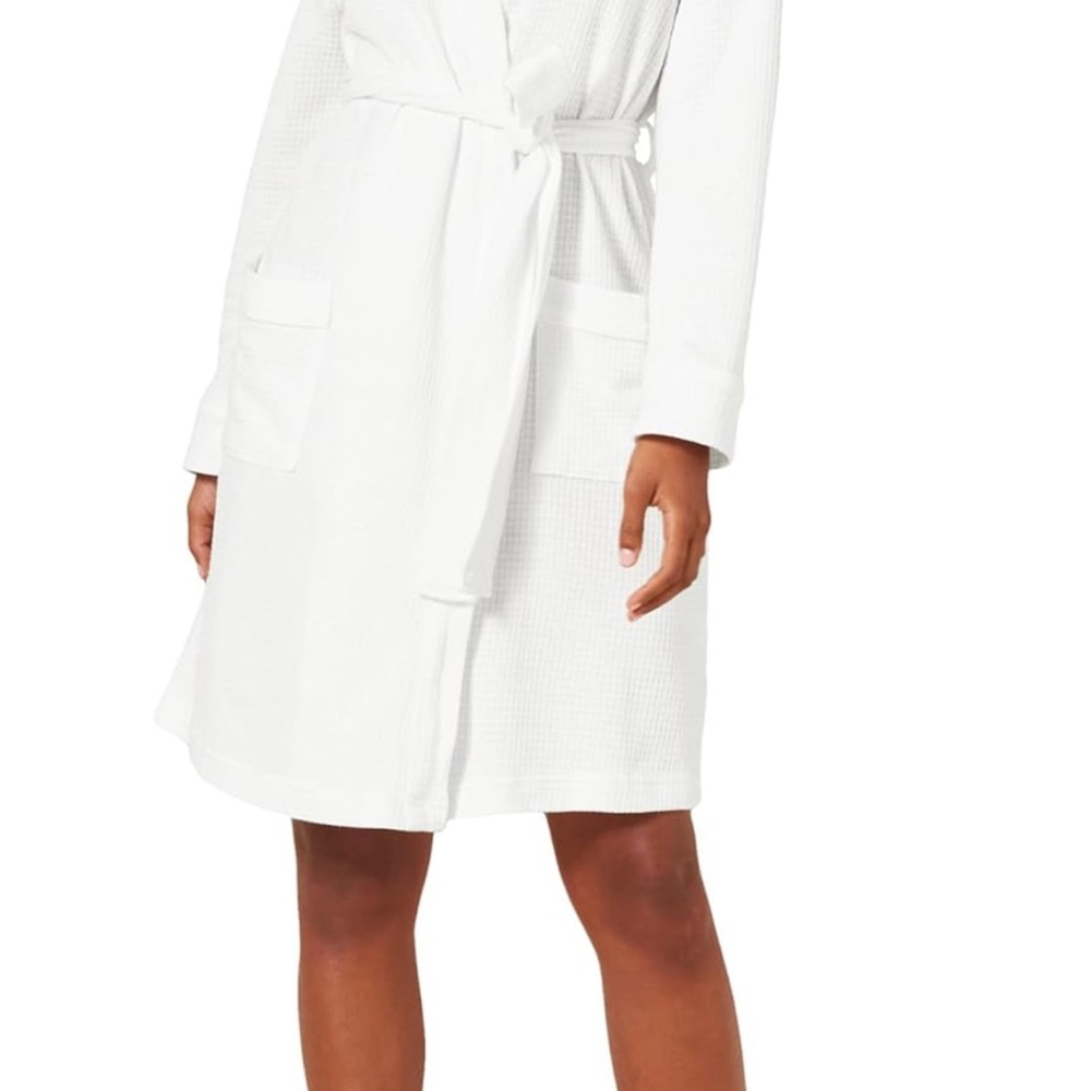 Amazon Essentials Blue and White Cozy Robe - Picture 6 of 10